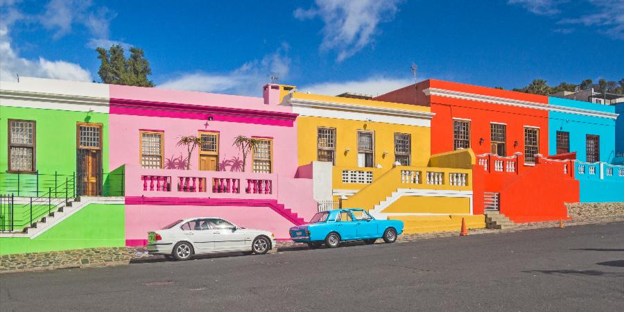 Case colorate di Città del Capo
