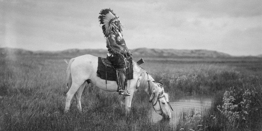 Foto vintage di un Sioux