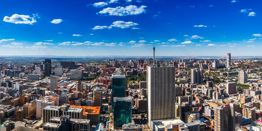 Johannesburg vista dall'alto